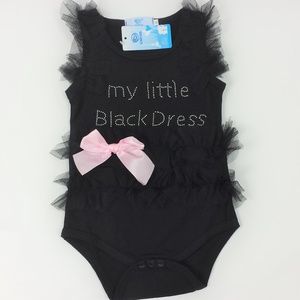 Infant "My Little Black Dress" One Piece/Romper